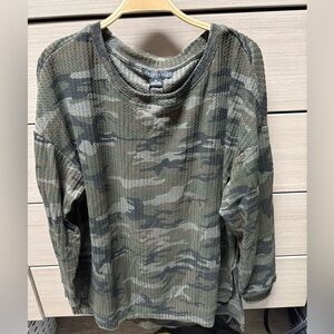 Camo Long Sleeve Top